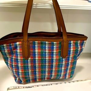 EUC Fossil multicolor tote